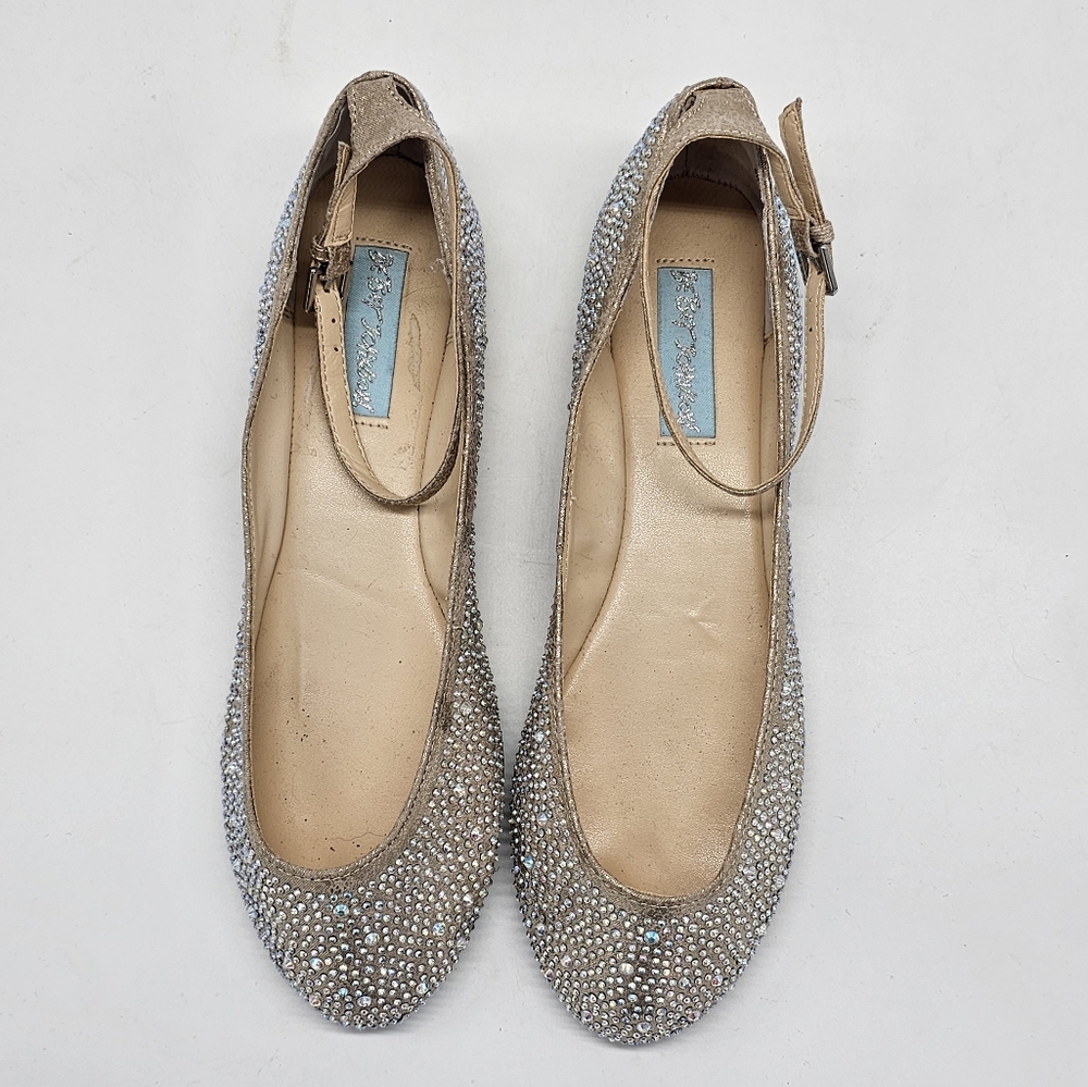 Betsey Johnso SB Joy Bling Weddin Prom Ballet Flats 6.5 - Picture 6 of 14